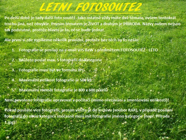 Letní fotosoutěž